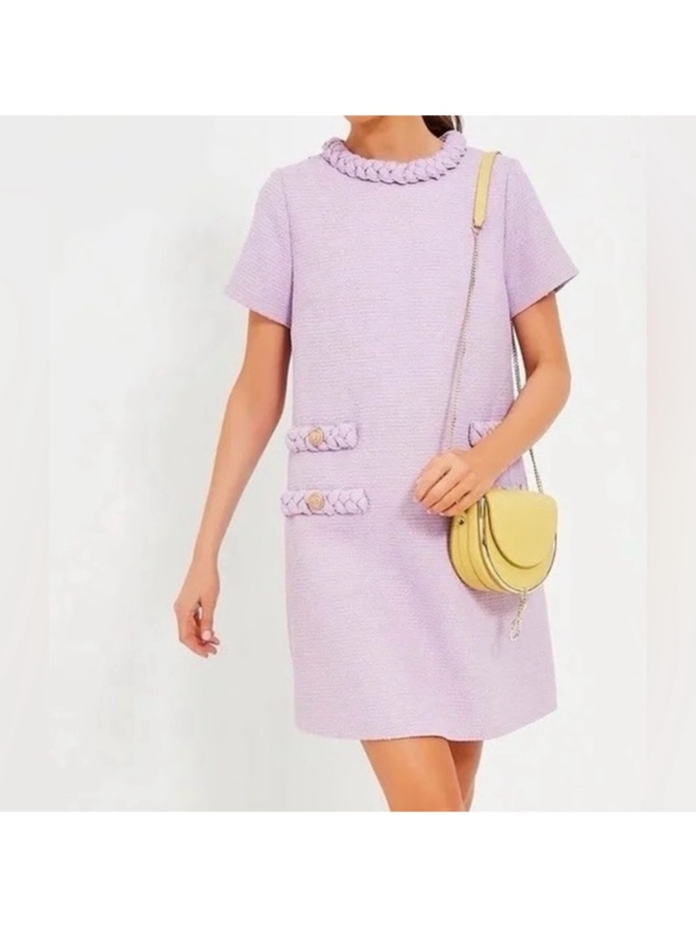 Tuckernuck NWT Crocus Petal Tweed Jackie Dress